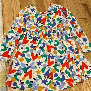 Hanna Anderson holiday Geometric Print Kids Dress